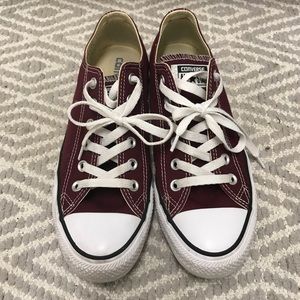 Burgundy Converse All Star Shoes